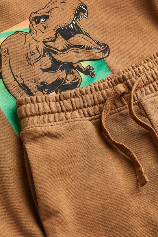 ست H&M هودی و شلوارک dino کد ۵۲